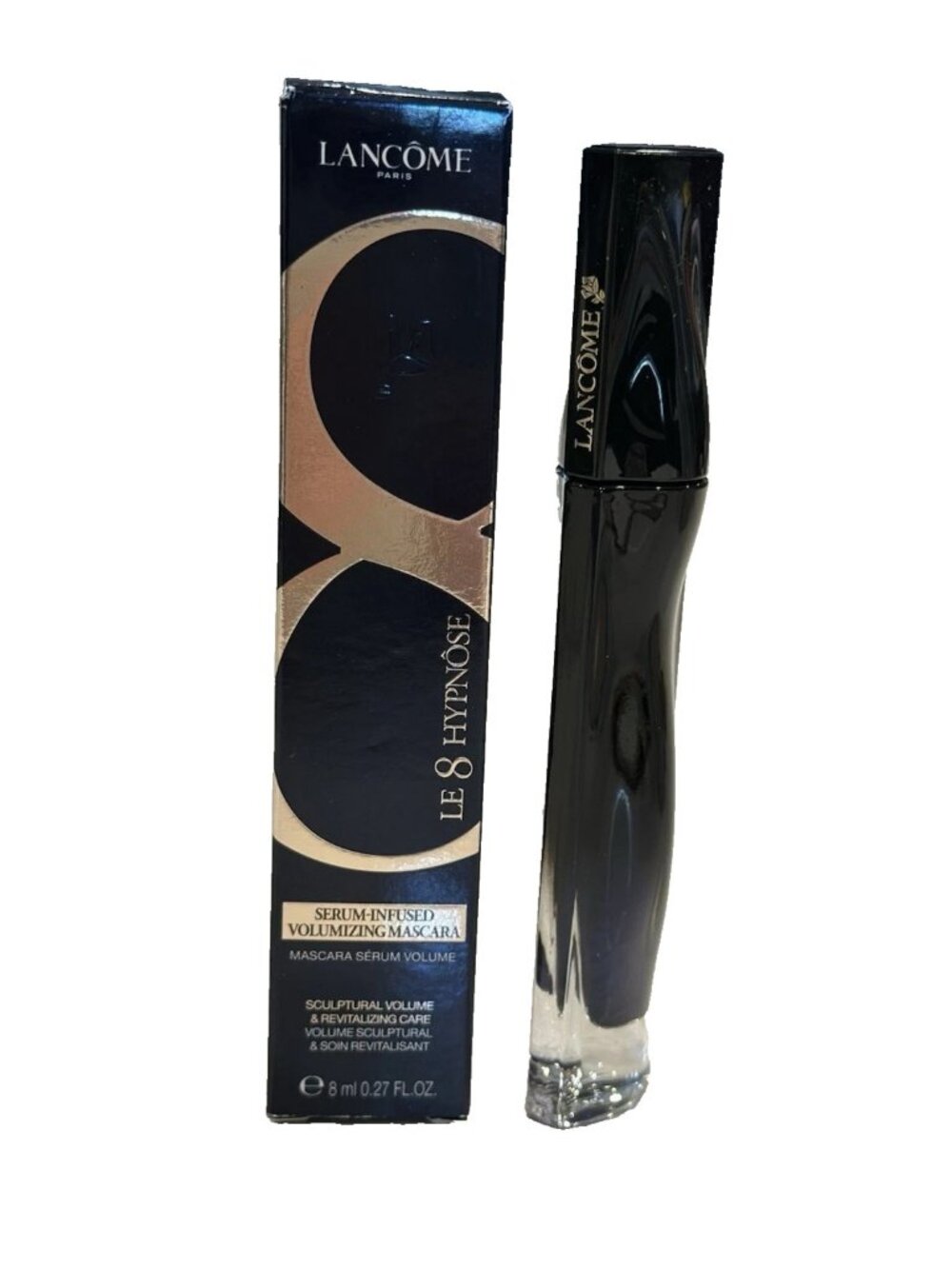 Lancôme Le 8 Hypnôse Serum‑Infused Mascara 02 Noir 0.27oz Full Size New